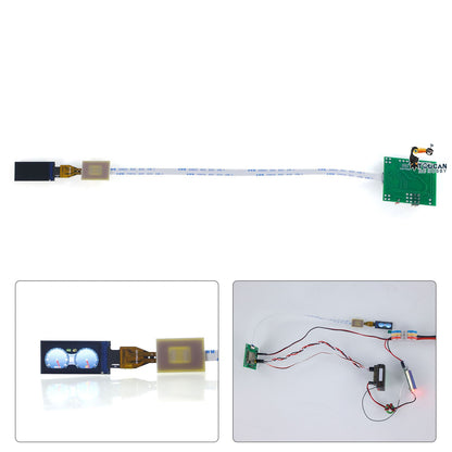 Integrated LCD Instrument Cluster Display for DIY Scale RC Tractor Truck Hydraulic Dumper Crawler Car Off Road Vehicles Model
