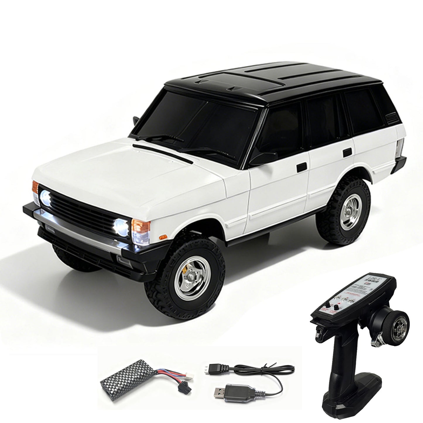 LDRC LD18401PRO 1/18 Remote Control Rock Crawler Car 4X4 RC Off Road Vehicle Model Brushless Motor Metal Drive Shafts Lights