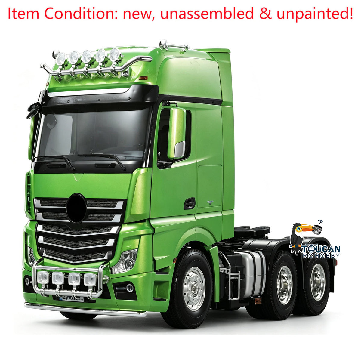 TOUCAN RC HOBBY HHRC 1/14 3363 6*4 Highline RC Model Tractor 3Axles Radio Controlled Truck Car KIT DIY Electric Vehicle