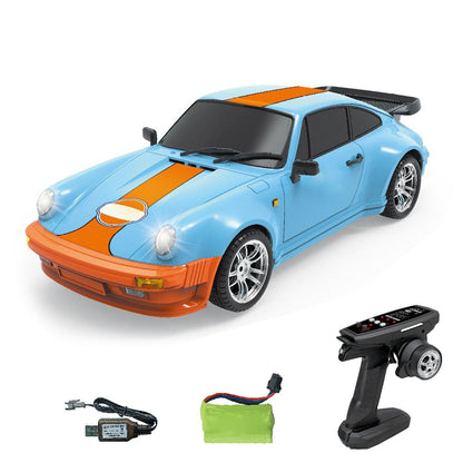 10KM/H 1/18 2.4G Remote Control Drift Car LDRC LD1898 4*2 RC Racing Vehicles 911 Gyroscope Metal Shell Drive Shaft Light RTR