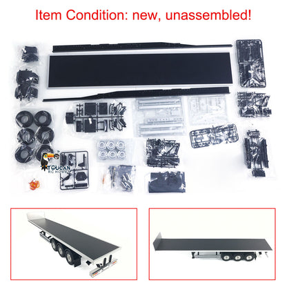 TOUCAN RC HOBBY 1/14 3 Axles Unpainted RC Reefer Semi-trailer Container Timber Flatbed Semi Tractor Truck KIT DIY Electric Car Hobby Models