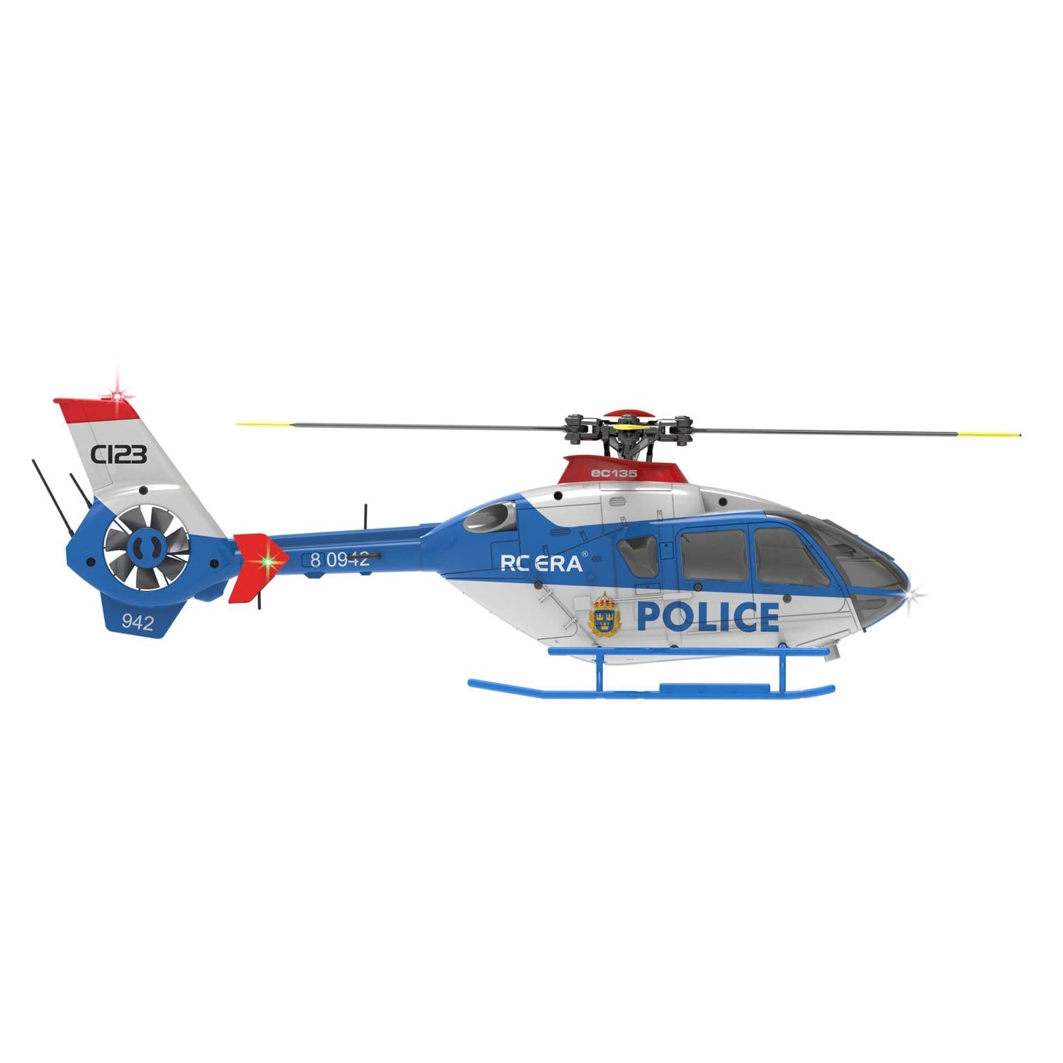 RCERA 　C123 ec-135型 1/36 C123 RC Simulation Helicopter Model EC135 Single Paddle