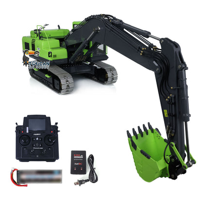 LESU PC360 1/14 Metal RC Excavator B0002 RTR Hydraulic Stainless Steel Digger 8MPa Pump System Grab Grapple Fixed Mount FlySky PL18EV Lite Controller