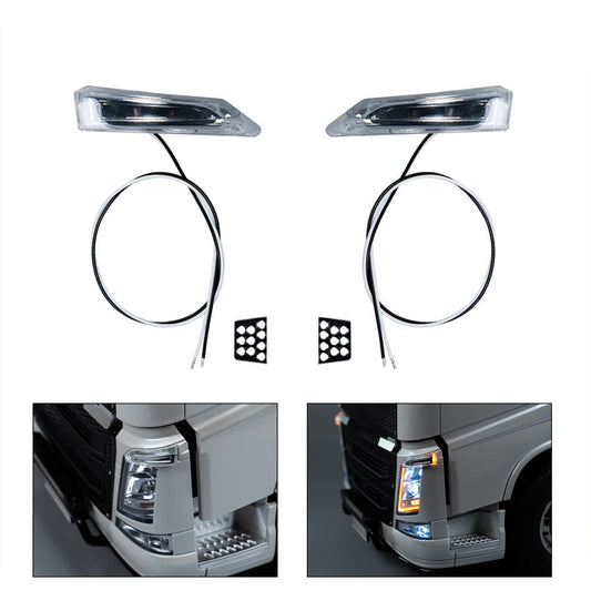 Plastic Bumper Side Turn Signal Light for 1/14 DIY Remote Control Tractor Truck 56360 56362 56375 RC Lorry Car