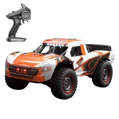 In Stock 1/14 2.4G RC High Speed Off Road Vehicle 70KM/H Wireless Control 4WD Car Q130B Brushless Motor Servo Battery LED Lights RTR