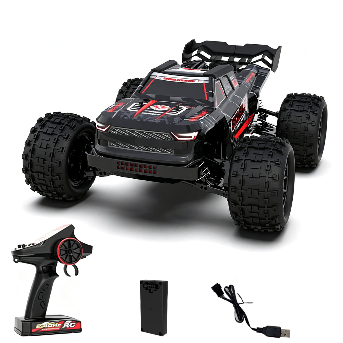 TOUCAN RC HOBBY 1/14 JJRC 4*4 High Speed RC Off Road Car Metal Drive Shaft Differential Ready to Run 390 Carbon Brush Motor ESC 17G Servo