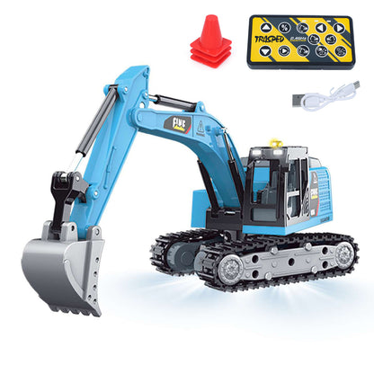 HG4-301 1/64 Alloy Electric RC Tracked Excavator Ready to Run Light Sound Unit Remote Control Digger Battery Multi Color Model