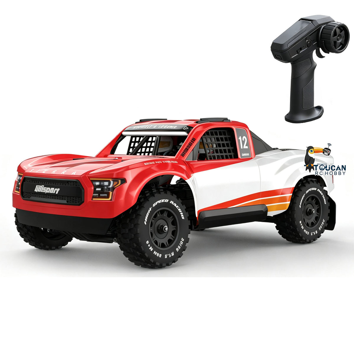 TOUCAN RC HOBBY UDIRC UD1203 1/12 RC Off Road Vehicle 4WD Remote Control Short Course Truck Center Differential Metal Drive Shaft Brushless ESC