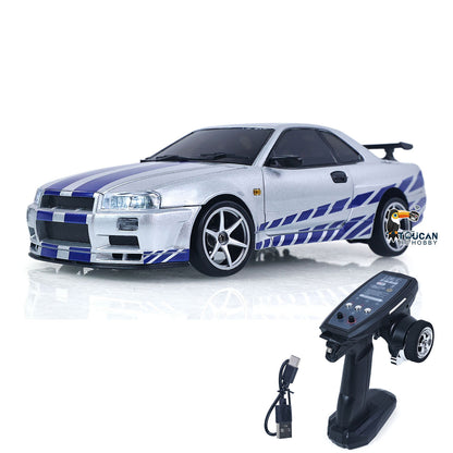 US Stock LDRC 1/18 4x2 RC Racing Car RWD Remote Control Drift Vehicles Model Gyroscope LD1899 Radio Battery Motor ESC Light