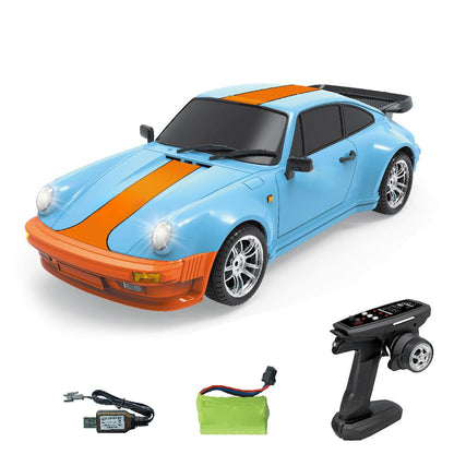 In Stock 10KM/H 1/18 2.4G Remote Control Drift Car LDRC LD1898 4*2 RC Racing Vehicles 911 Gyroscope Metal Shell Drive Shaft Light RTR