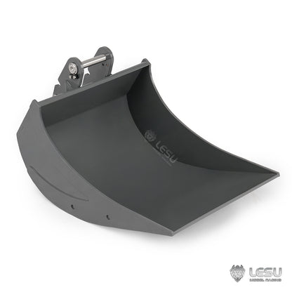 Metal Original Bucket for LESU 1/14 Hydraulic RC Excavator LR956 ZX490 LR945 SK500 ET30H ET26L ET36L AC360 DIY Digger Model