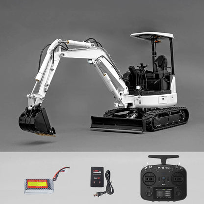 Mini LESU 1/14 RC Hydraulic Excavator PC30 Metal Radio Controlled Digger Model Frsky X14 Radio Upgrade Sound System Battery