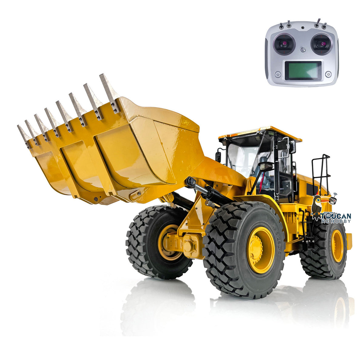 TOUCAN RC HOBBY JZModel DIM C95 Radio Controlled Loader Metal 1/12 Hydraulic Car Cab Interior Decorative Part Light Sound Motor Servo Assembled Painted