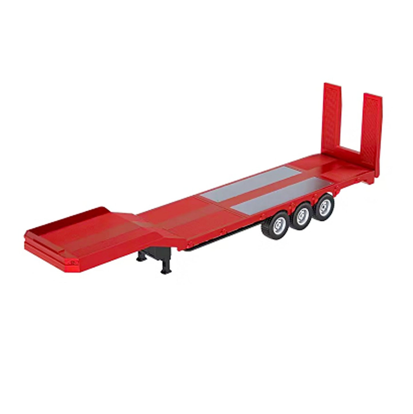 Fast Free Shipping 3 Axle Plastic Semi Trailer Flatbed 1502 for 1/18 Remote Control Tractor Truck HUINA 1501 RC Lorry Car Model Upgrade Parts