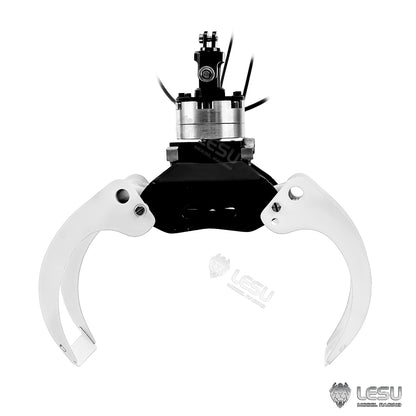 LESU Metal Wood Clamp A0056/Clamshell Bucket A0062 for 1/14 RC Hydraulic Crane Truck DIY Model for Scale Model Enthusiast Indoor