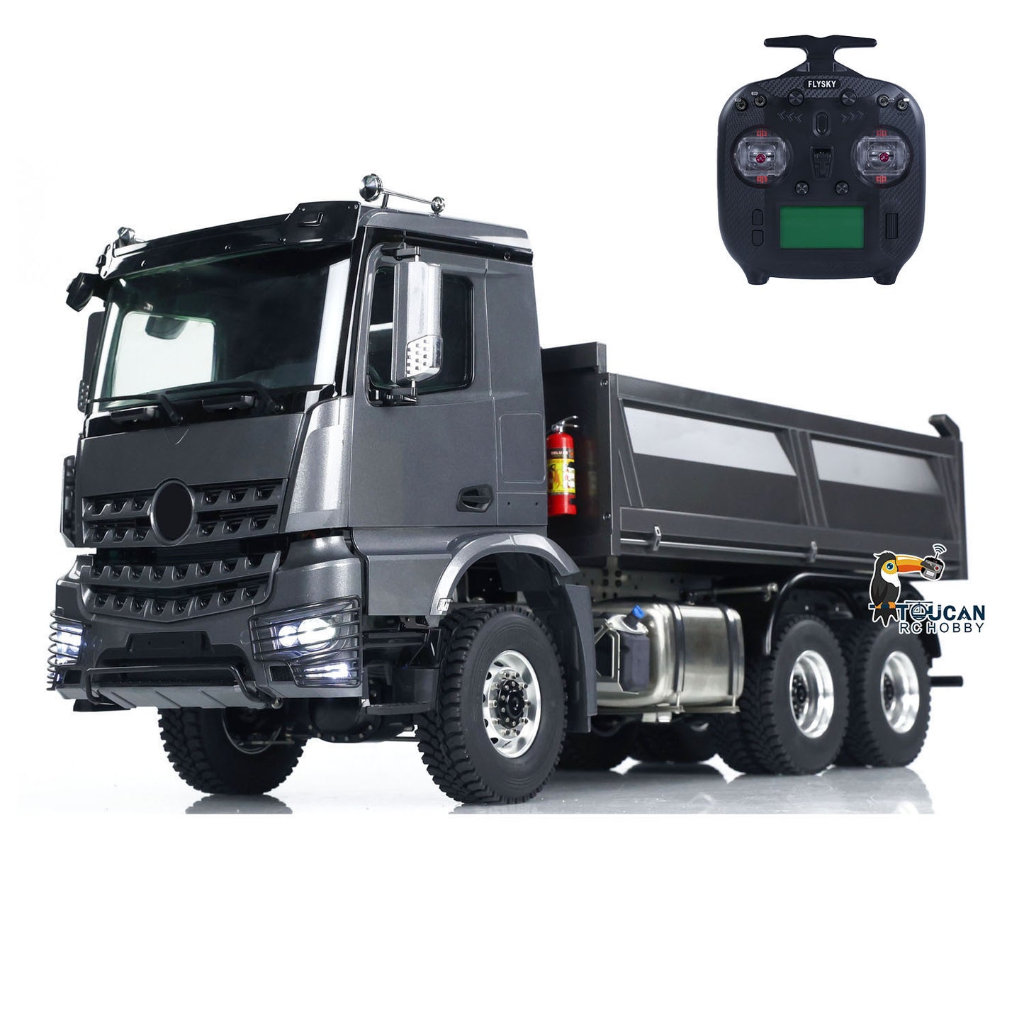Metal 1:14 Hydraulic RC Dump Truck 3363 6x6 Remote Control Tipper Car Sound Light System Bucket Hopper Lifting Emulated Model