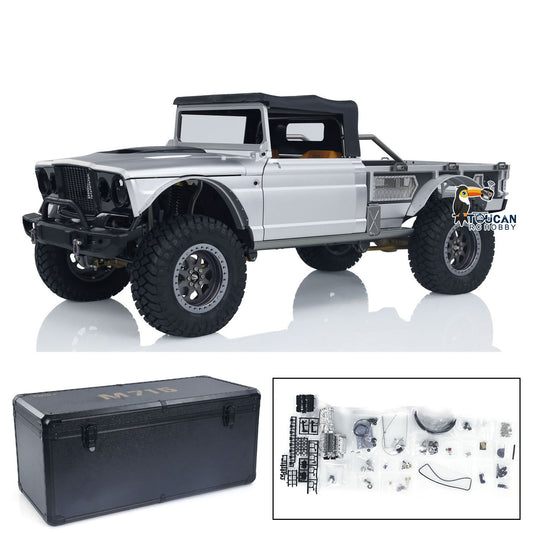 TWOLF 1/8 4x4 RC Off-road Vehicles M715 4WD Remote Control Crawler Climbing Car Model KIT Two-speed Transmission