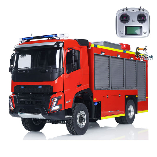 TOUCAN RC HOBBY 1/14 4X4 RC Fire Fighting Vehicle PS0015 Remote Control Rescue Car Water Spray i6S Radio 2Speed Light Sound System for Sale