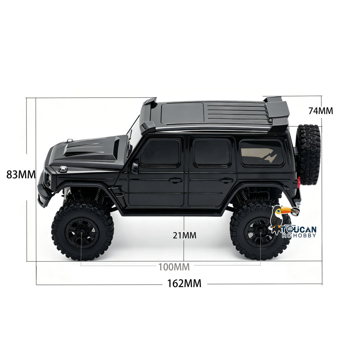 Aoxing 1/30 RC Crawler AX30 - 4x4 Plastic & Metal RTR Worm Gear Transmission