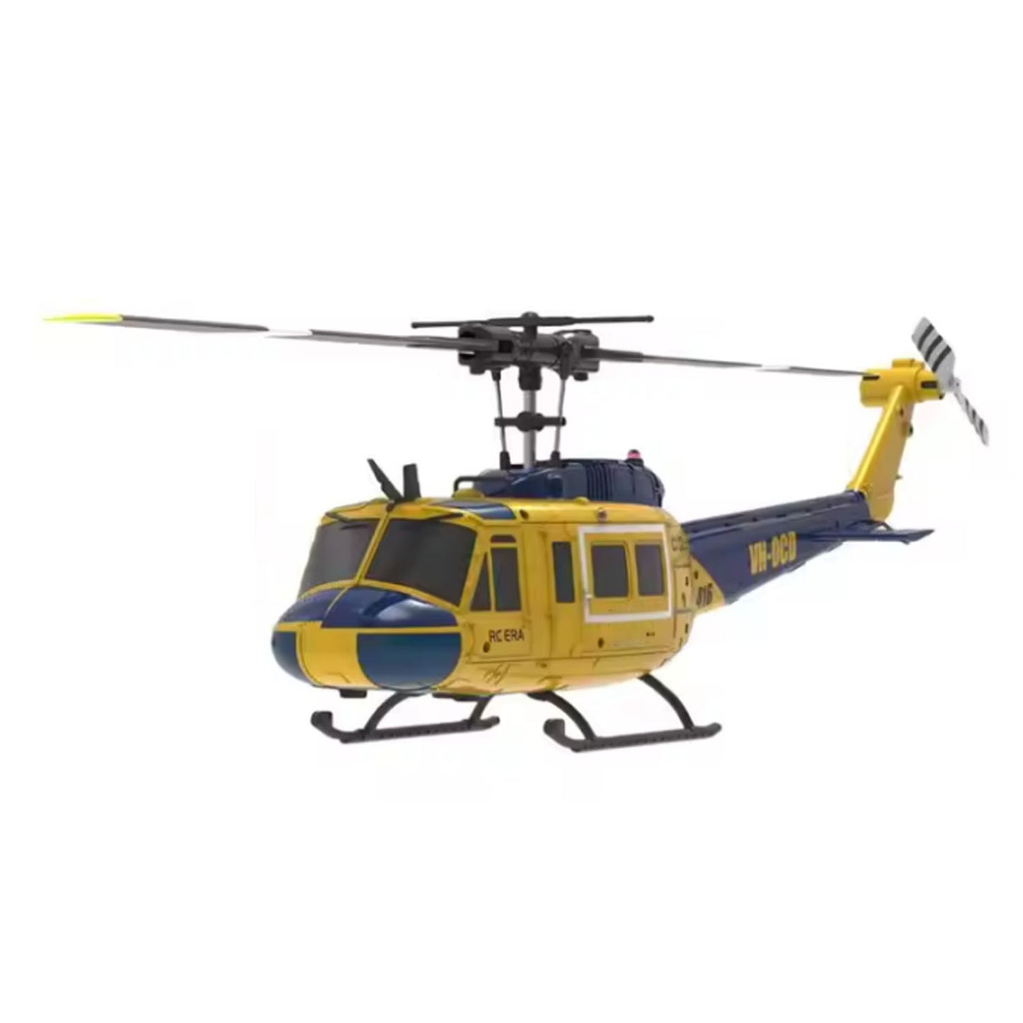US Stock 1/48 RC Simulation Helicopter Model C032 UH-1 Remote Control Stunt Aircraft One Click 3D Flip Optical Flow Positioning Gift Toy
