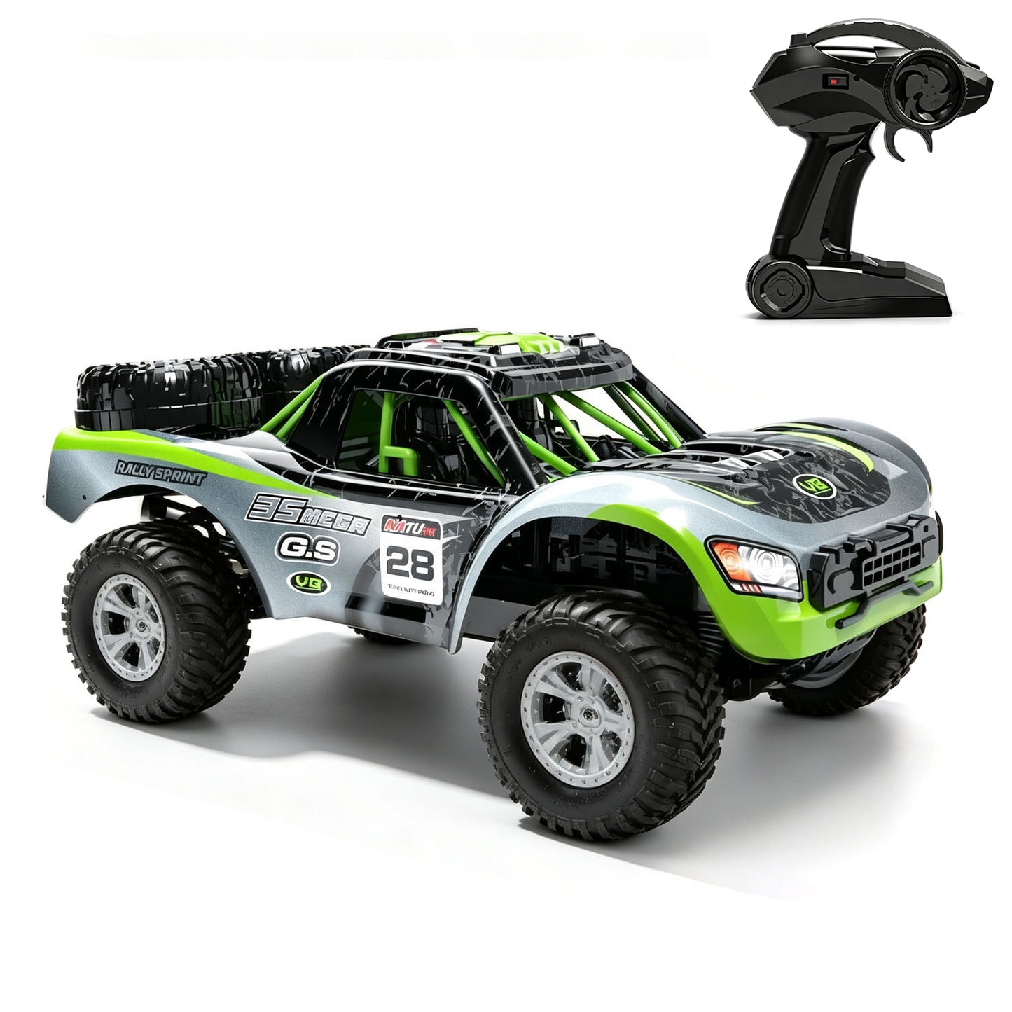 TOUCAN RC HOBBY JJRC 1/10 Four Wheel Drive 2.4GHz Remote Control Off Road Vehicle RC Car Model Ready to Run Battery Cable Motor ESC Servo