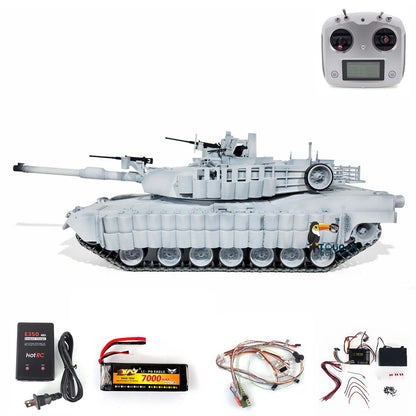 Full Metal 1:16 Painted RC Military Tank 3918 Abrams M1A2 TUSK II Ready to Run Track Car