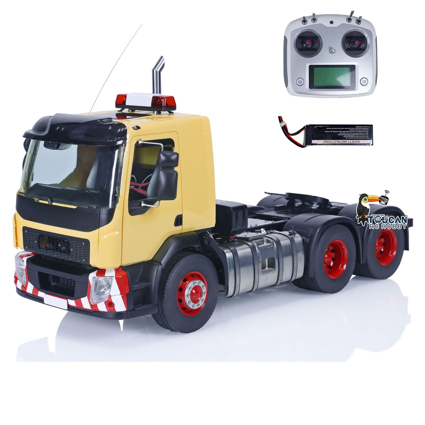 TOUCAN 1/14 6x6 RC Tractor Truck 3Axles Painted Assembled Remote Control Car Model