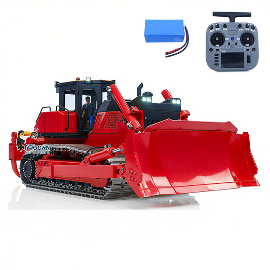 Limited-time Offer Metal 1/12 RC Hydraulic Bulldozer D155AX Heavy Duty Model Dozer 7 Way Valve 1.0L Oil Pump 5 Plows Radio Master TX15 Battery RTR