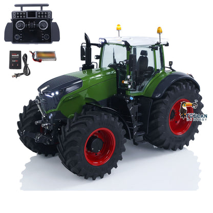 LESU AOUE 1050 Metal 4x4 1/14 RC Tractor Truck Hydraulic Agricultural Vehicles K500 Seedbed Pre-sowing Soil Preparation Machine Frsky XE Lite