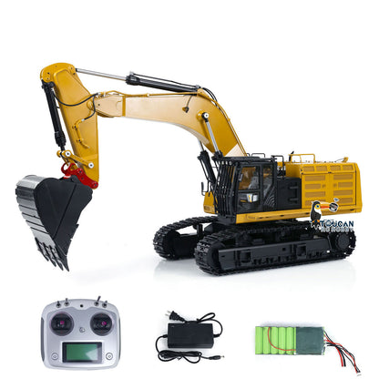 Toucanhobby C374 1/14 Metal RC RTR Hydraulic Excavator Brushless Motor Quick Coupler Light Sound FlySky I6S Controller for Construction Model Collectors