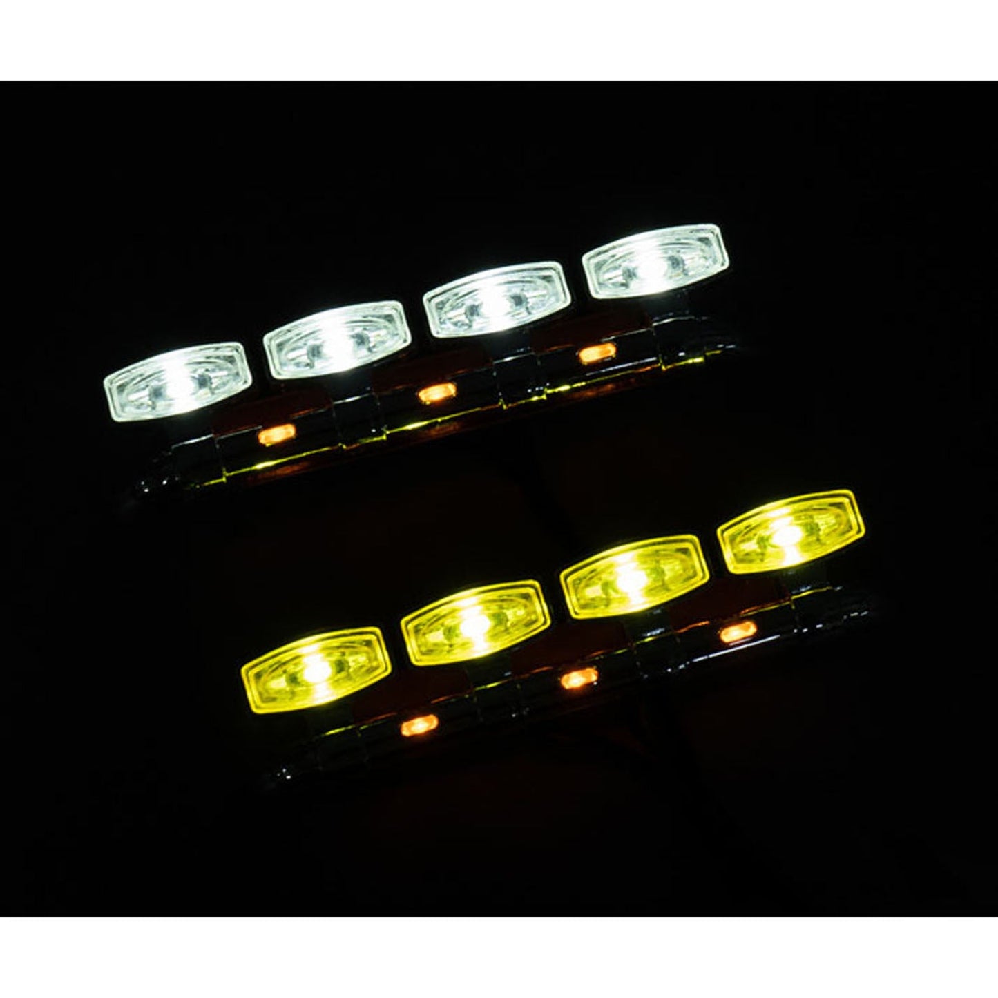 1/14 Plastic Front Face 5V Spotlight for DIY Tamiya SC 770S Remote Control Tractor Truck 56368 56371 RC Lorry Car Model Parts