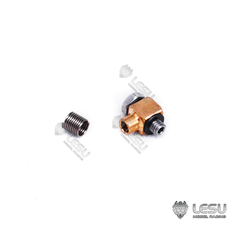 LESU Metal Breather/Nozzle Plug M5 Brass/Steel Nozzle for 1/14 1/12 RC Hydraulic Dump Truck Remote Control Car Construction Vehicles Excavator Loader Forklift Bulldozer DIY Model