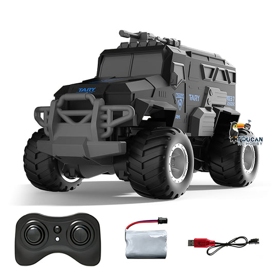 TOUCAN RC HOBBY JJRC Q241 1/18 RTR Plastic 4x4 Radio Control Off Road Car Amphibious Explosion Proof Armored Vehicle Waterproof Stunt Car