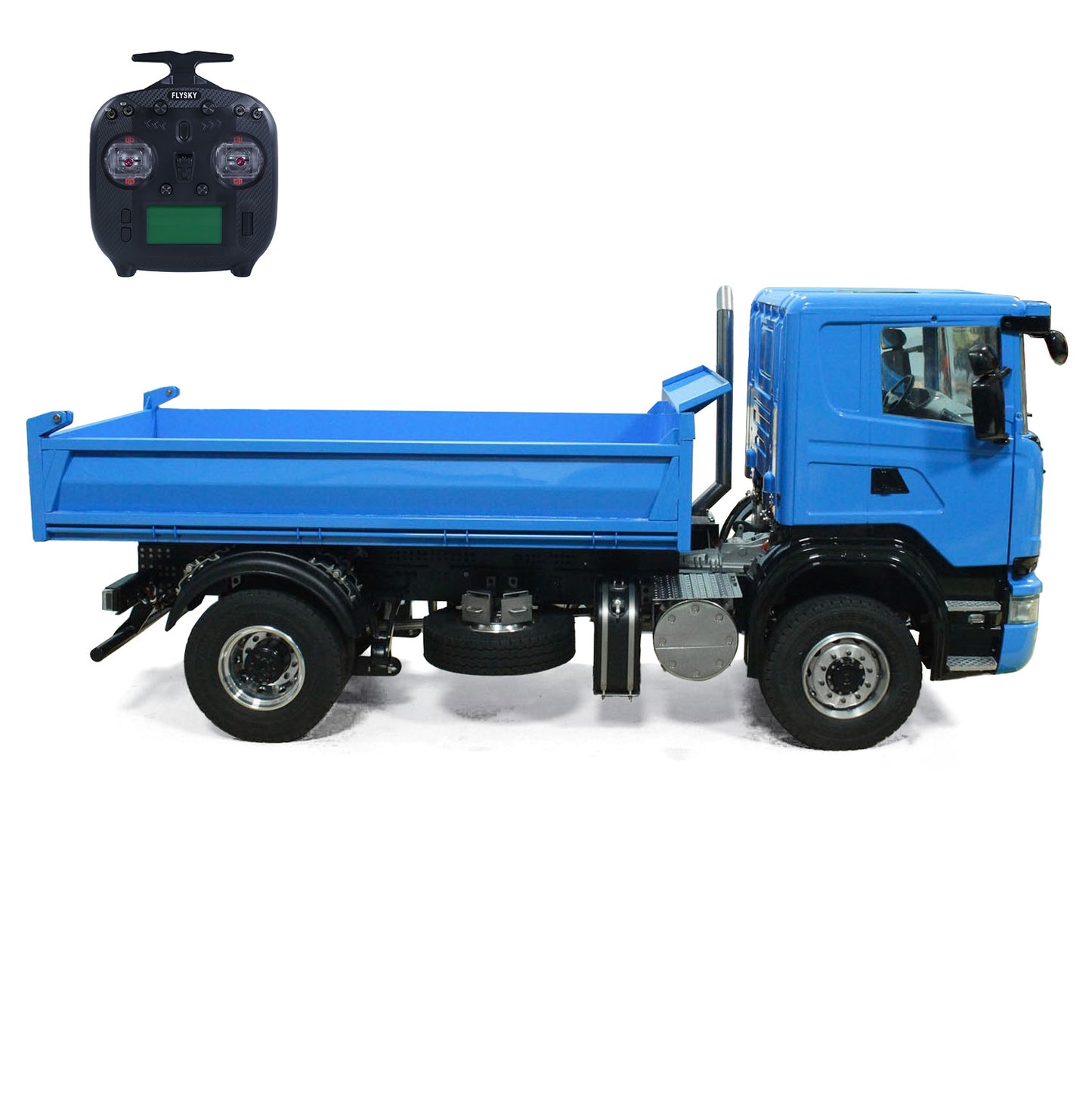 1/14 4*4 RC Hydraulic Dumper Car Remote Control Dump Truck Metal Tipper Electric Model 3-speed Transmission