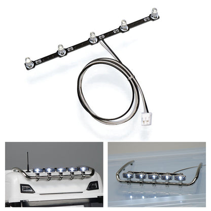 LED Lamp 3V-7V Plastic Roof Spotlight Board for 1/14 Remote Control Tractor Truck DIY TAMIYA 770S 56368 56371 Model Vehicle Car