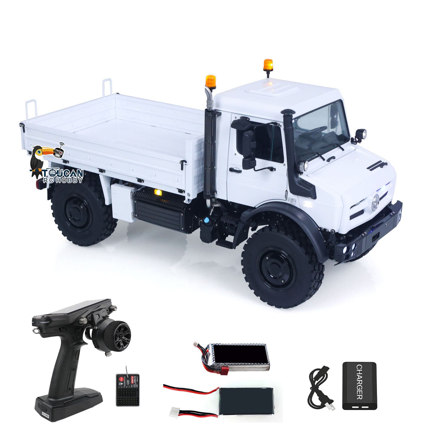 LESU 44023 1/14 Metal RC Off-Road All-Terrain Light Truck Car Remote Controller and Receiver 3 Speed Transmission Smoke Unit Light Sound System