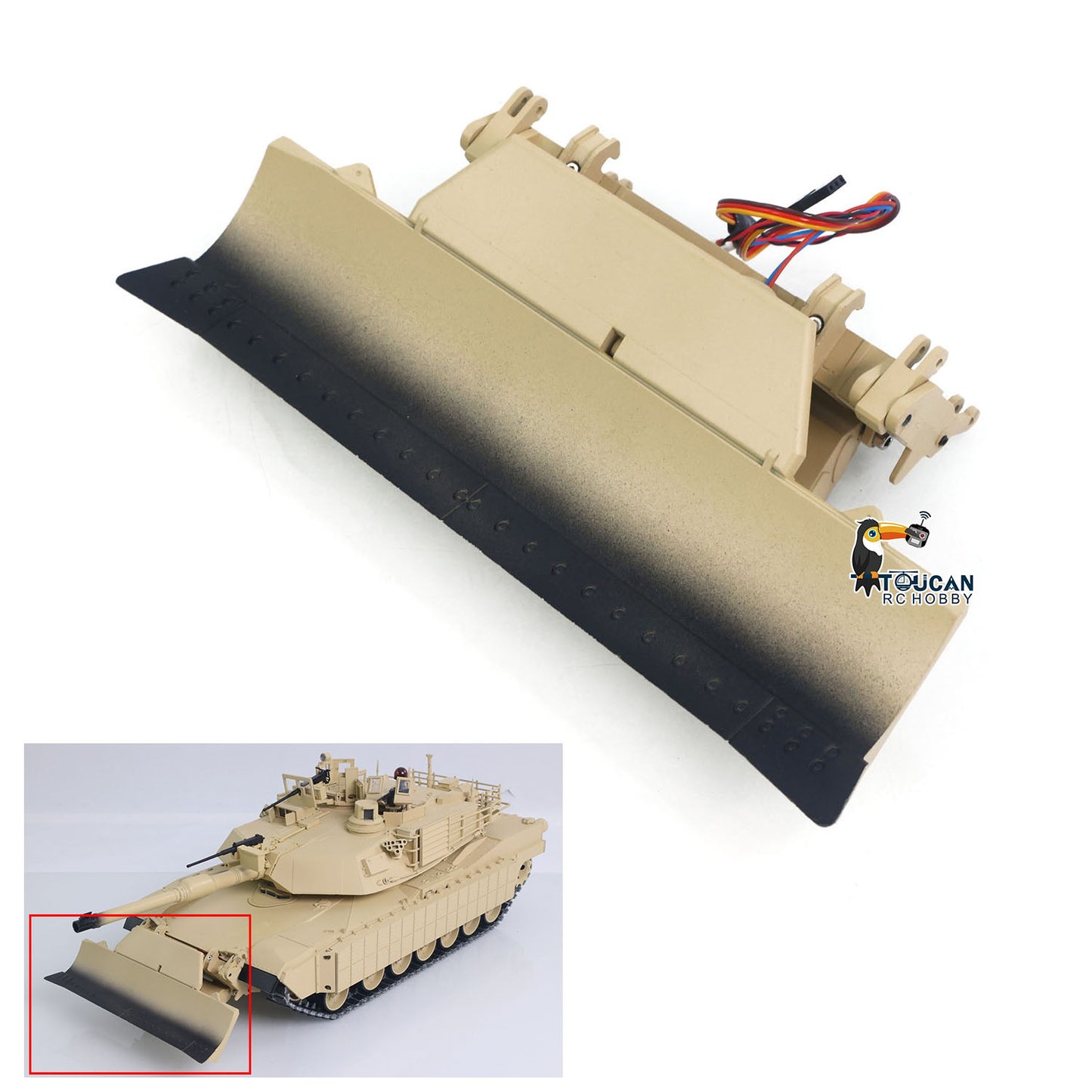 Electric Metal Blade for Henglong 1/16 Remote Control Military Tank Abrams M1A2 3918 TK16 Mainboard Model Upgraded Parts