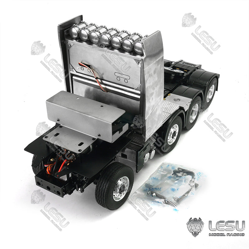 LESU 1/14 Metal 6x6/8x8 Chassis with 2 Speed Transmission for TAMIYA FH16 RC Tractor Truck Suitable to Modification Enthusiasts