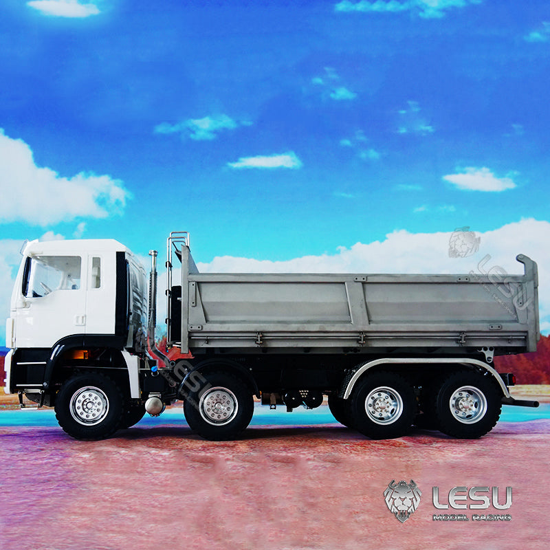 LESU 1/14 Metal TGS 8*8 Dumper Truck Construction Vehicle DIY Model with Light and Sound System Motor ESC Servo