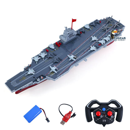 2.4GHz RC High Speed Boat Remote Control Aircraft Carrier Warship S19 Electric Water Toys RTR Battery Dual Motor USB Charge