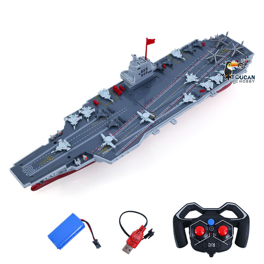 2.4GHz RC High Speed Boat Remote Control Aircraft Carrier Warship S19 Electric Water RTR Battery Dual Motor USB Charge