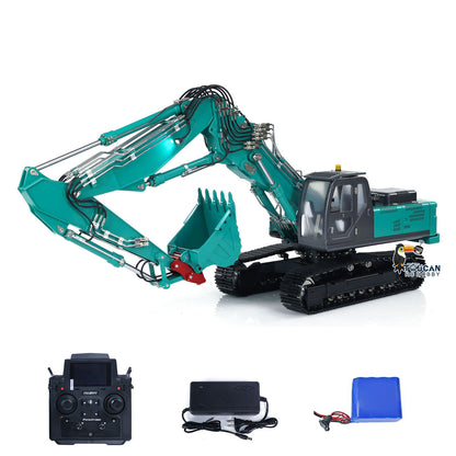 TOUCAN RC HOBBY Kabolite K350-200 1/14 Metal RC Hydraulic Excavator RTR 3 Arms PL18EV Lite Controller 10000mAh Battery Light & Sound System Air Filter GPS for Digger Model Collectors