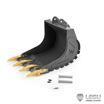 Metal Original Bucket B0030-G for LESU 1/14 RC Hydraulic Excavator LR956 PC360 ET26L SK500 ET26B ET36L Remote Control Digger