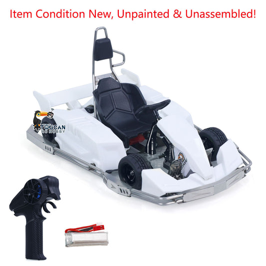 1/10 Plastic RC Go-Kart JDM 298B KIT Radio Controlled Electric Racing Car Unlimited Retrofit DIY Model for Adult Advanced Player