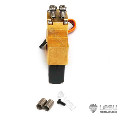 LESU Metal Hydraulic Switch Valve 1524/Lock Valve 1538 comes with 1PC Servo for 1/14 RC Excavator Loader Bulldozer Remote Control Construction Vehicles Trucks DIY Model