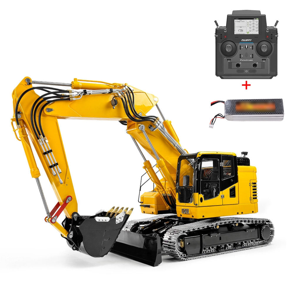 LESU Aoue ET26L 1/14 Metal RC Excavator B0012 RTR Hydraulic Short Tail Tracked Digger Simulated GPS Light System FlySky PL18EV Controller