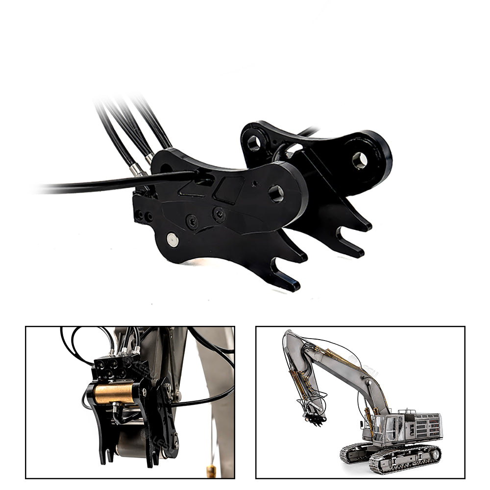 Metal Hydraulic Quick Release Coupler for LESU 1/14 RC Hydraulic Digger Aoue C374F Radio Control Excavator Heavy Machine Model