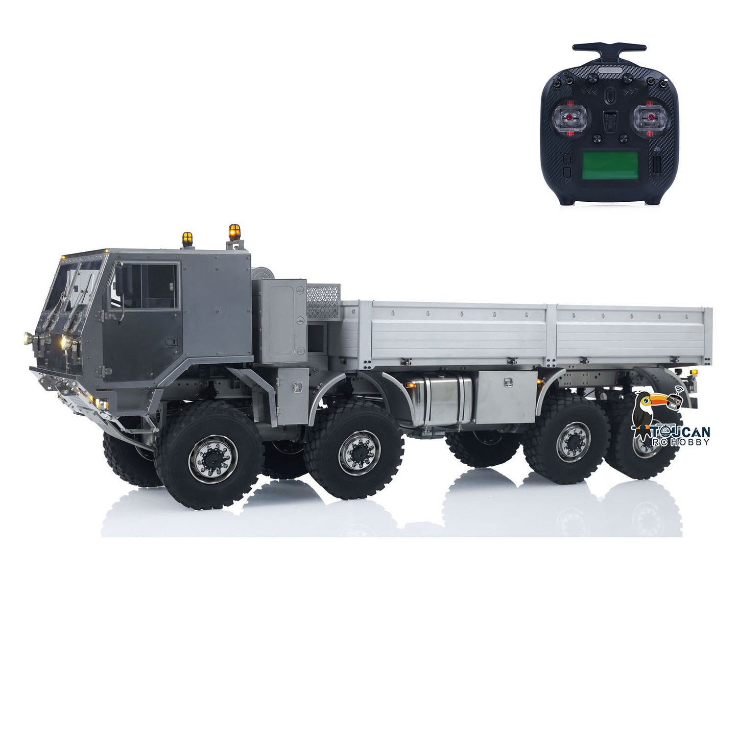 Metal 1/14 RC Hydraulic Off Road Military Truck T815 Remote Control 3Speed 8*8 Roll on off Dumper Model Paladin ST8 Radio