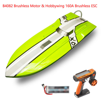 DTRC Kevlar Remote Control Racing Boat X79 High Speed RC Ship Model 160A Brushless ESC 4082 Motor Servo 6S Battery GT3C Radio