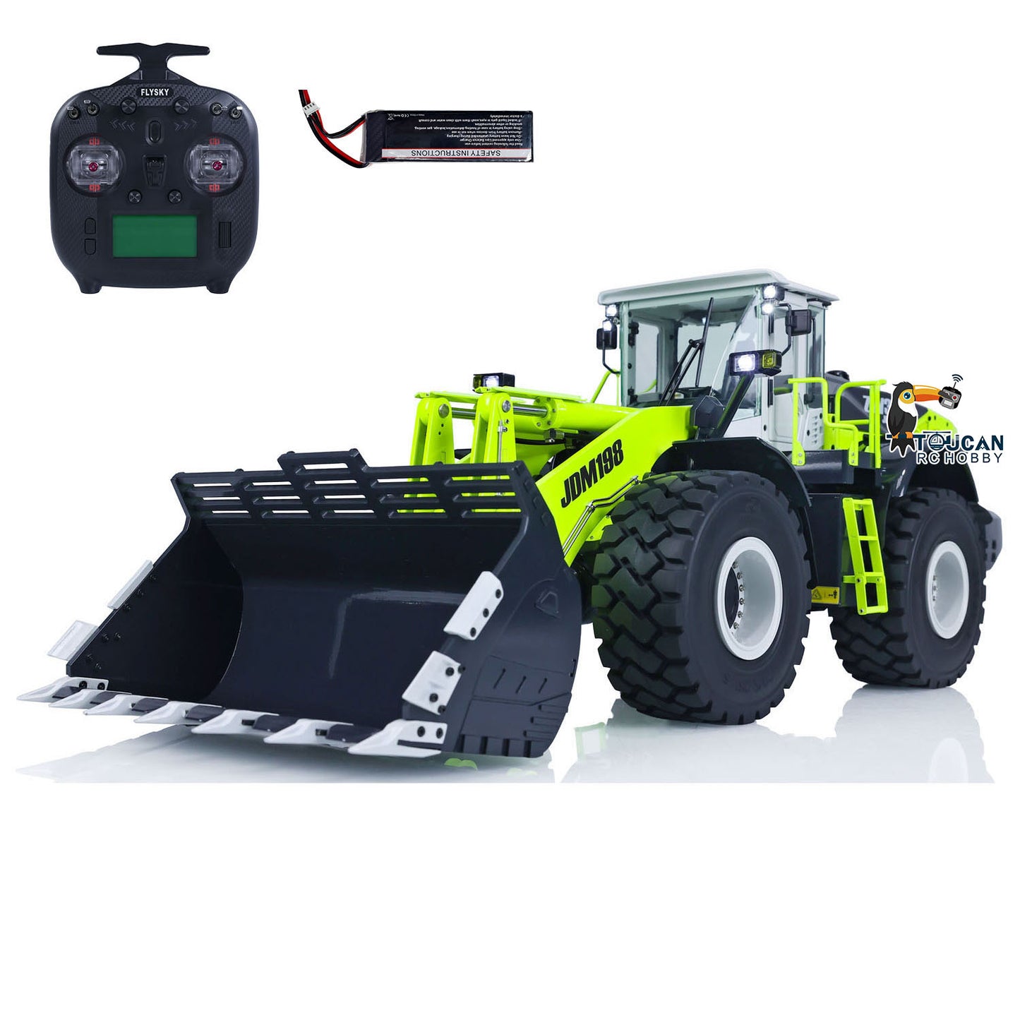 JDModel 198 1/14 RC Hydraulic Equipment Radio Controlled Loaders Ready To Run ZW370 Engineer Electric Car Hobby Model